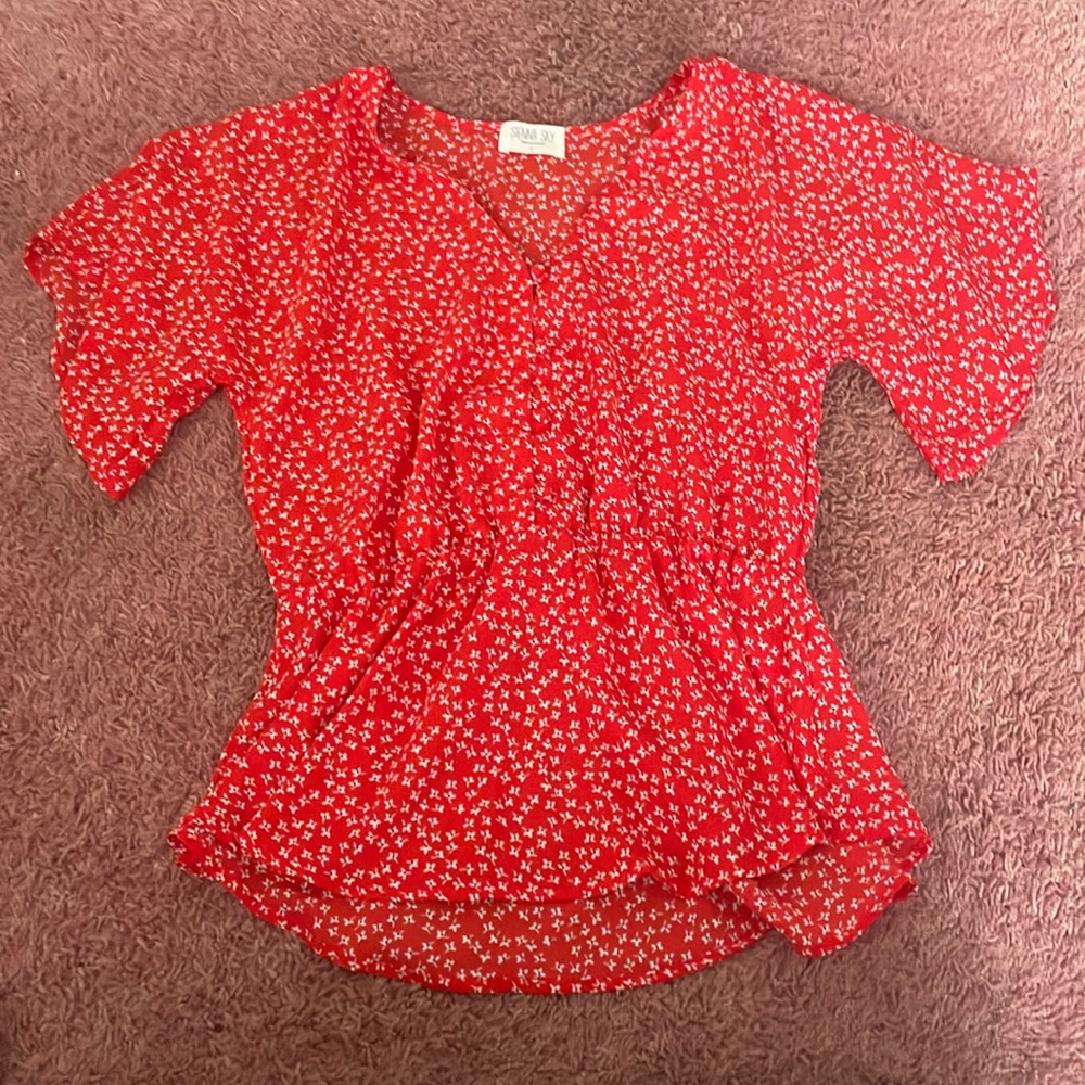 Size Small, Red Dress Shirt